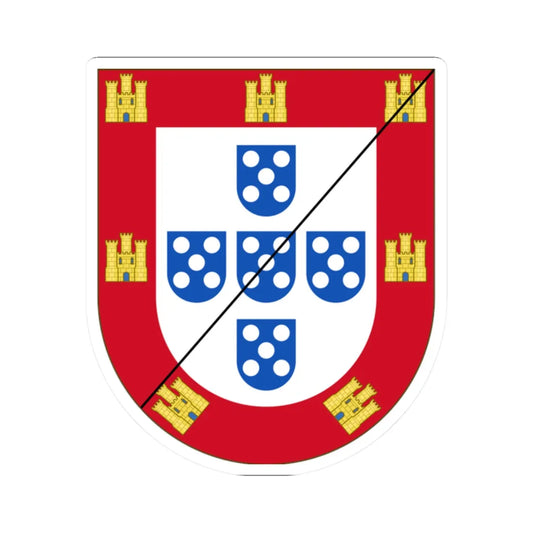 Brasão dos Lancastre (Portugal) (Coat of Arms) STICKER Vinyl Kiss-Cut Decal 2 Inch White - The Sticker Space