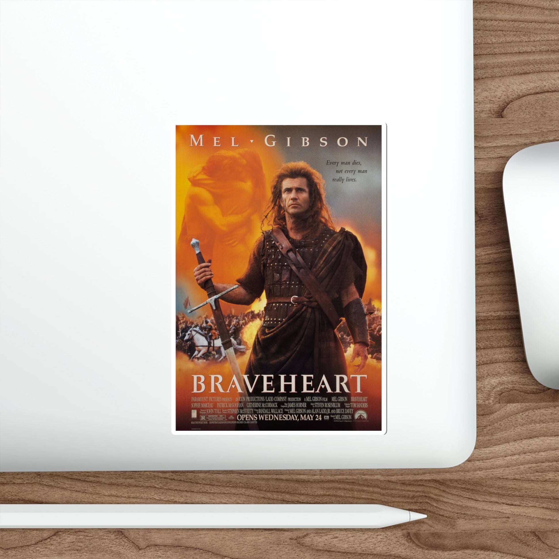 Braveheart 1995 Movie Poster STICKER Vinyl Die-Cut Decal-The Sticker Space