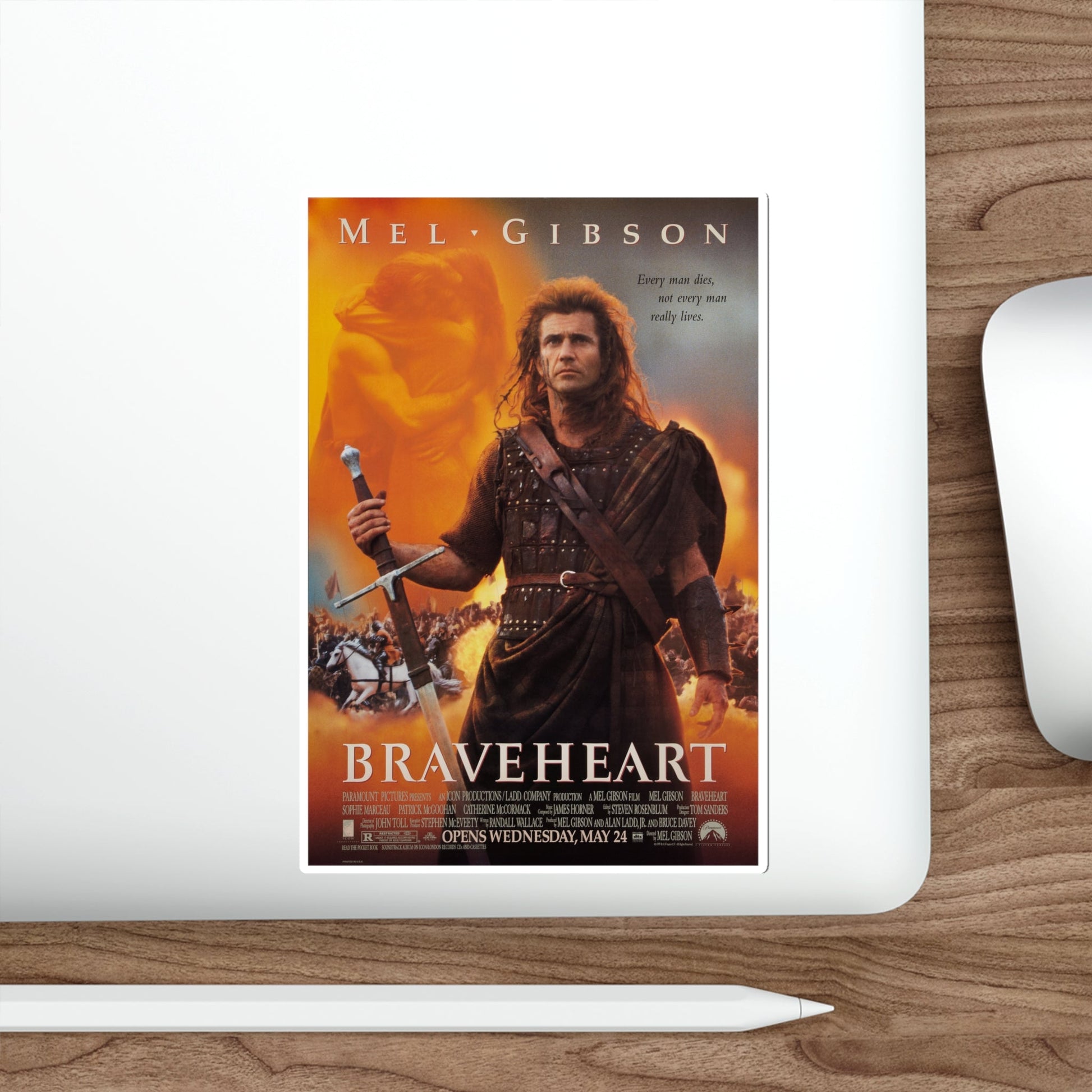 Braveheart 1995 Movie Poster STICKER Vinyl Die-Cut Decal-The Sticker Space