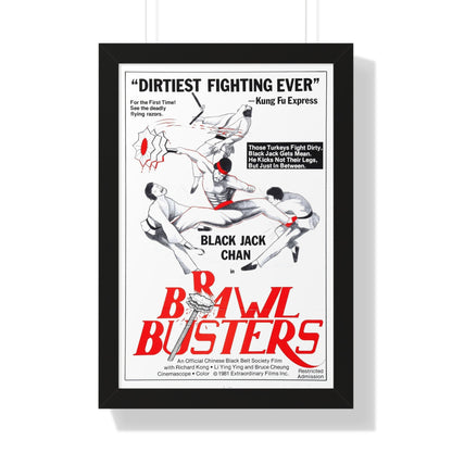 BRAWL BUSTERS 1978 - Framed Movie Poster-16″ x 24″-The Sticker Space