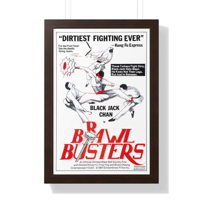 BRAWL BUSTERS 1978 - Framed Movie Poster-16″ x 24″-The Sticker Space