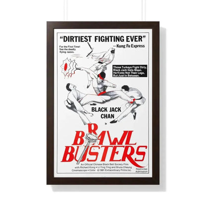 BRAWL BUSTERS 1978 - Framed Movie Poster - The Sticker Space