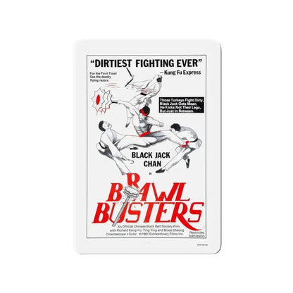 BRAWL BUSTERS 1978 Movie Poster - Refrigerator Magnet - The Sticker Space