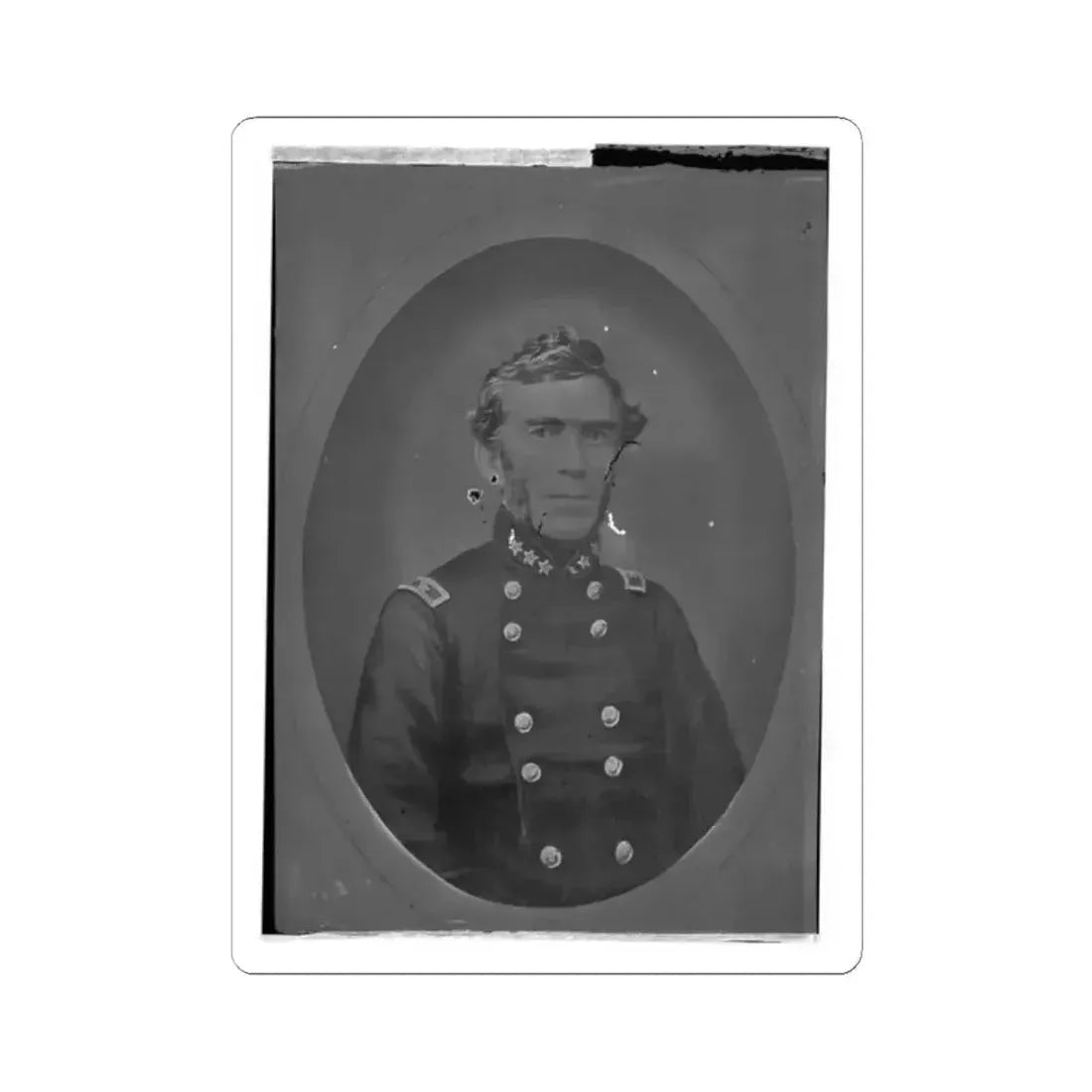 Braxton Bragg, Csa 001 (U.S. Civil War) STICKER Vinyl Kiss-Cut Decal 2 Inch White - The Sticker Space
