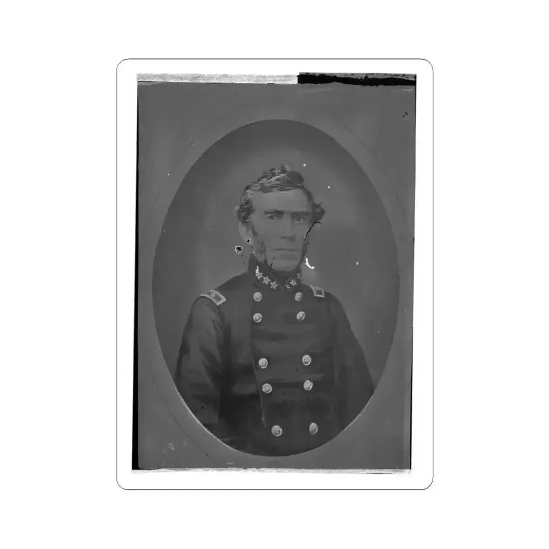 Braxton Bragg, Csa 001 (U.S. Civil War) STICKER Vinyl Kiss-Cut Decal 3 Inch White - The Sticker Space