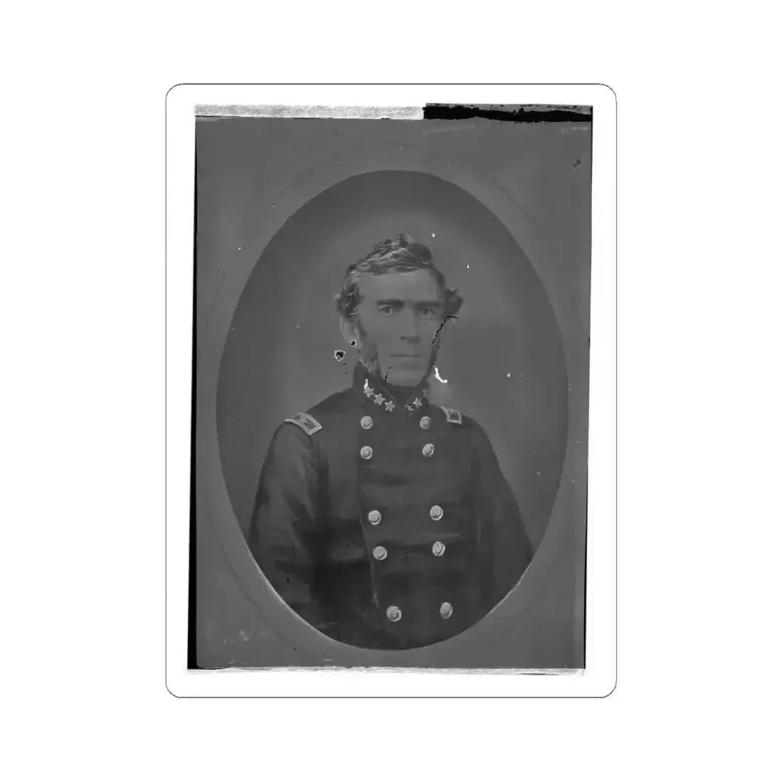Braxton Bragg, Csa 001 (U.S. Civil War) STICKER Vinyl Kiss-Cut Decal 4 Inch White - The Sticker Space