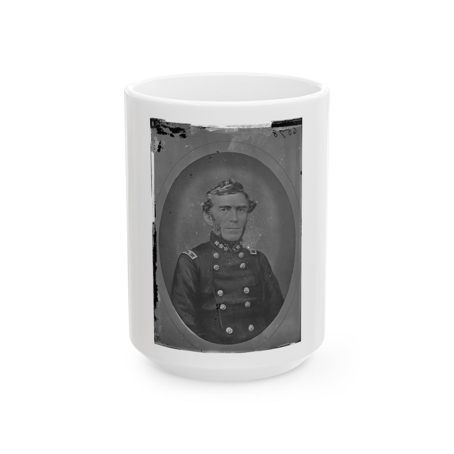 Braxton Bragg, Csa 002 (U.S. Civil War) White Coffee Mug-15oz-The Sticker Space