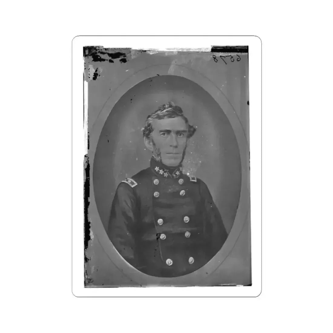 Braxton Bragg, Csa 002 (U.S. Civil War) STICKER Vinyl Kiss-Cut Decal 2 Inch White - The Sticker Space