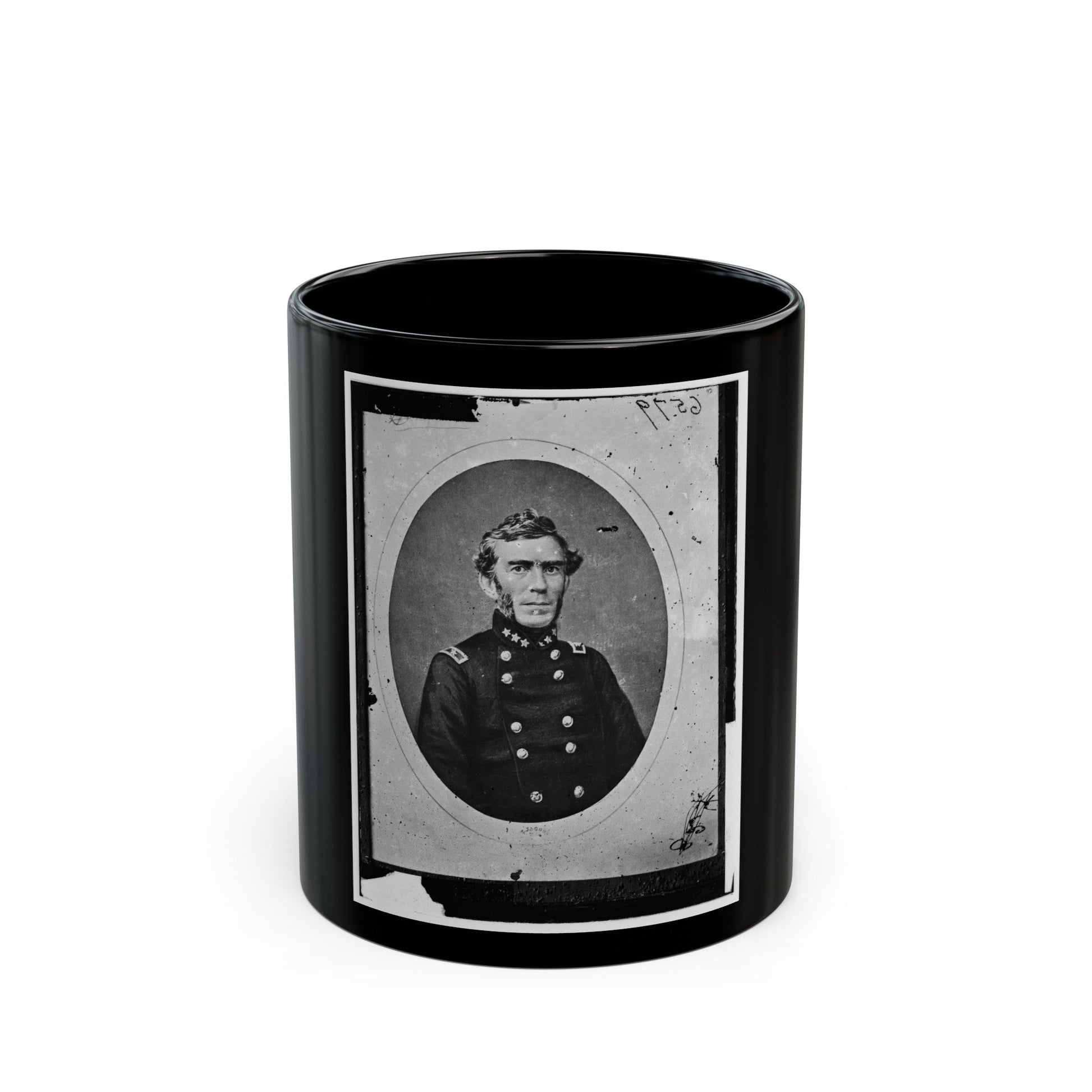 Braxton Bragg, Csa 003 (U.S. Civil War) Black Coffee Mug-11oz-The Sticker Space