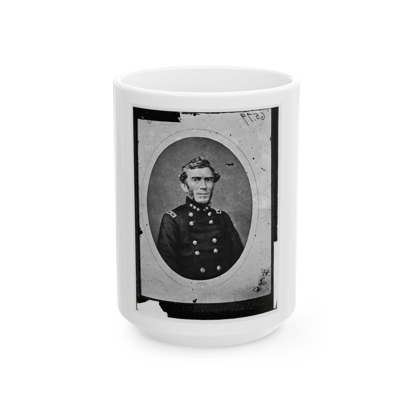 Braxton Bragg, Csa 003 (U.S. Civil War) White Coffee Mug-15oz-The Sticker Space