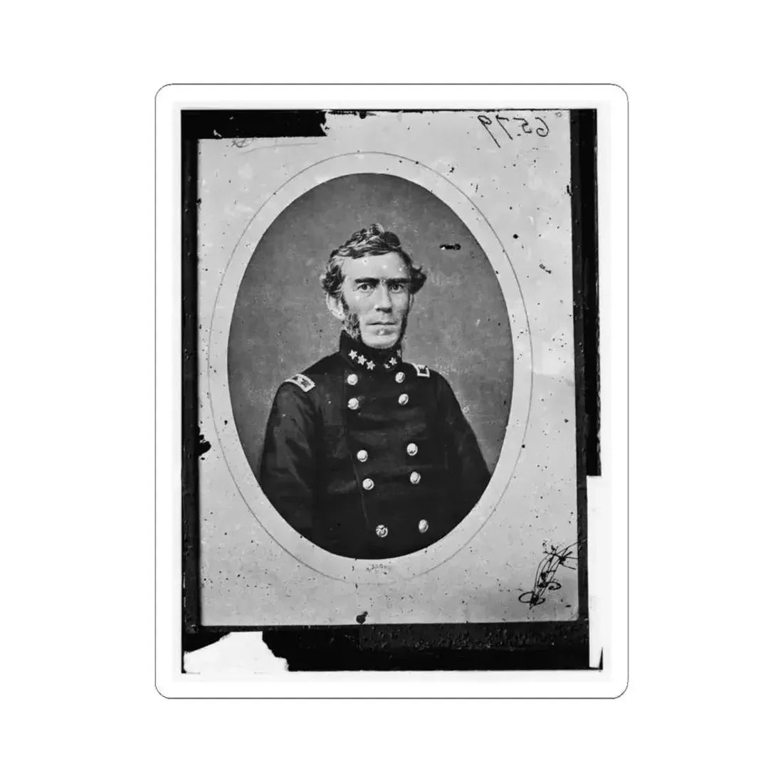 Braxton Bragg, Csa 003 (U.S. Civil War) STICKER Vinyl Kiss-Cut Decal 3 Inch White - The Sticker Space