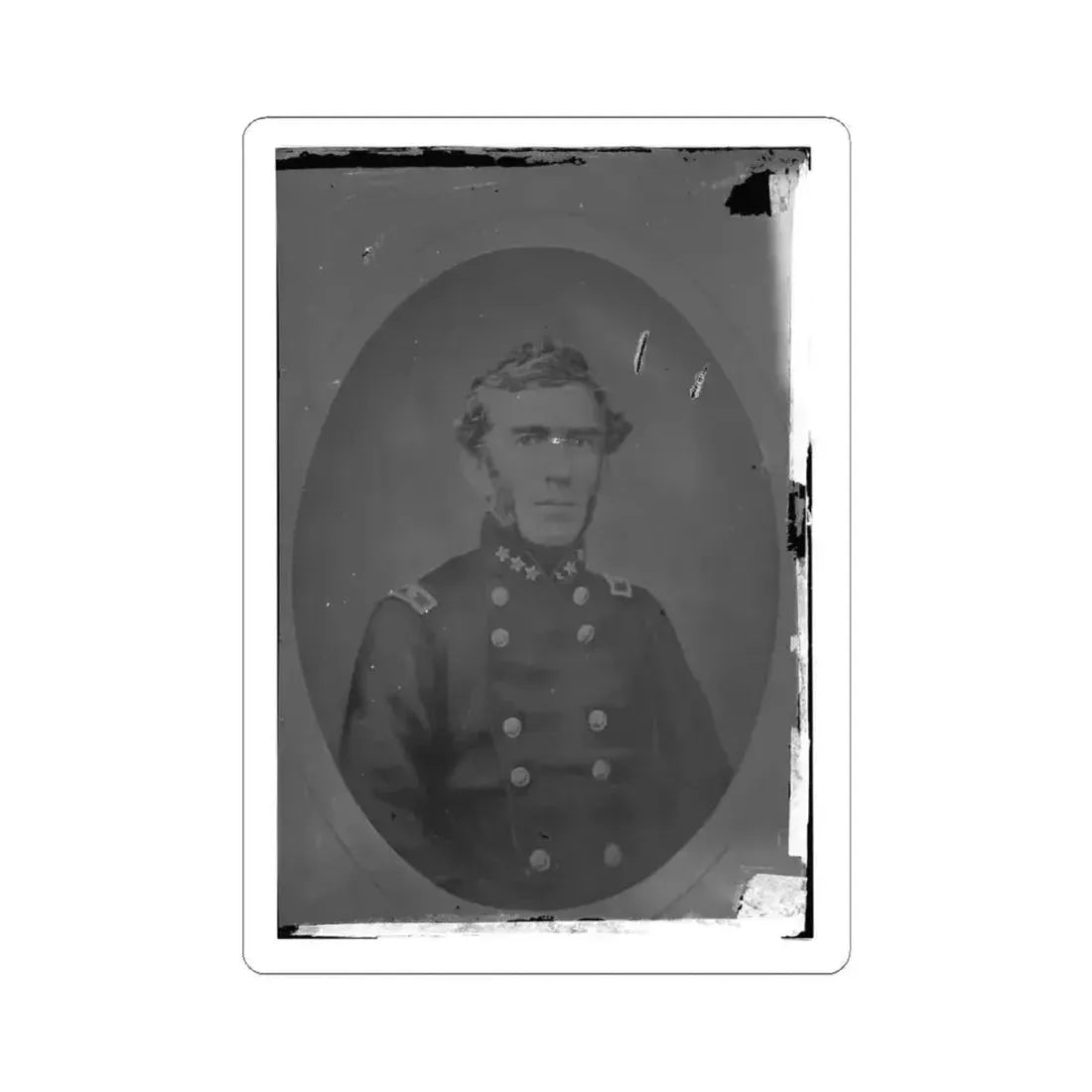 Braxton Bragg, Csa (U.S. Civil War) STICKER Vinyl Kiss-Cut Decal 6 Inch White - The Sticker Space