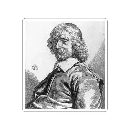 BRAY, Dirck de - Portrait of Salomon de Bray (Artwork) STICKER Vinyl Die-Cut Decal White Die-Cut 6 Inch - The Sticker Space