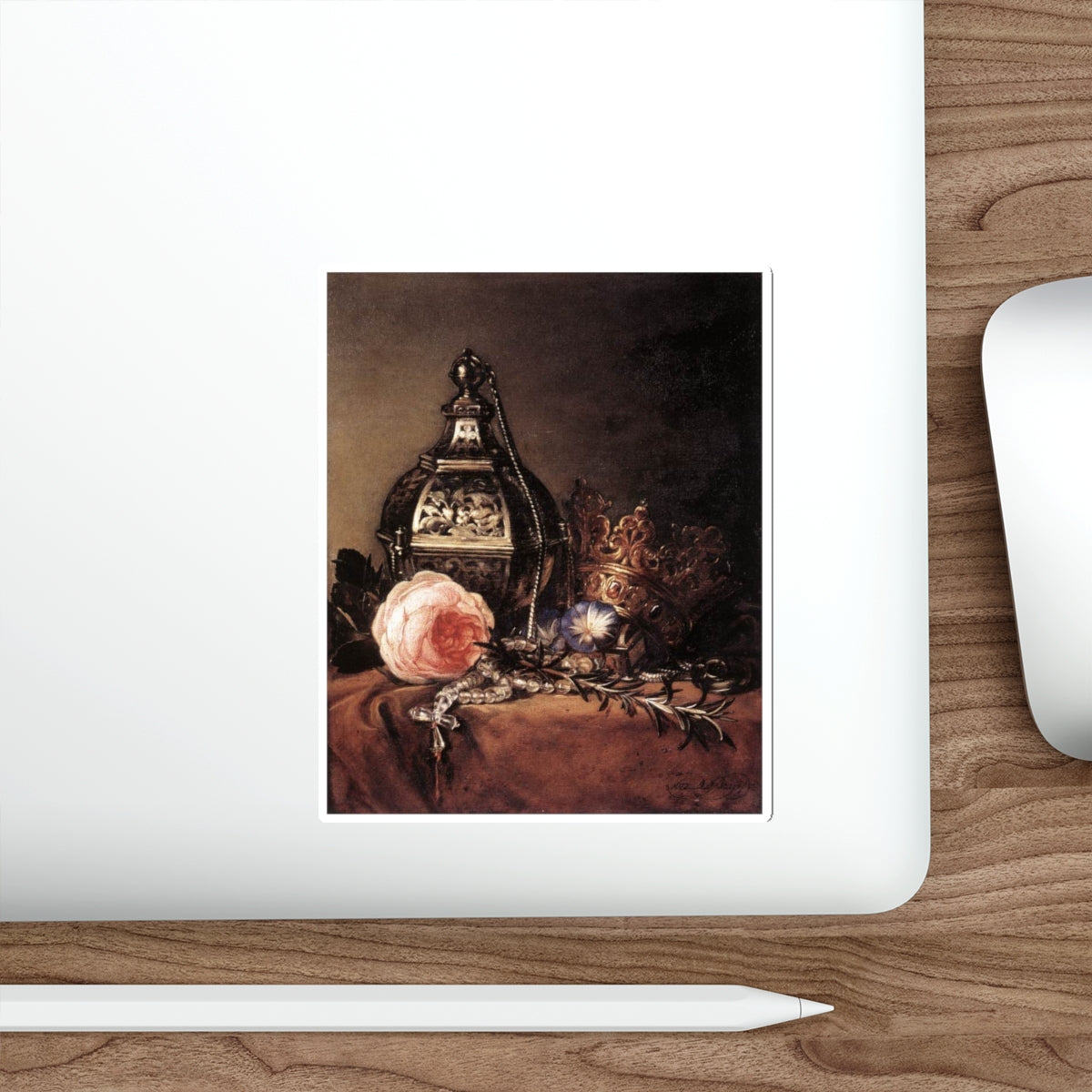 BRAY, Dirck de - Still-Life with Symbols of the Virgin Mary (Artwork) STICKER Vinyl Die-Cut Decal-The Sticker Space