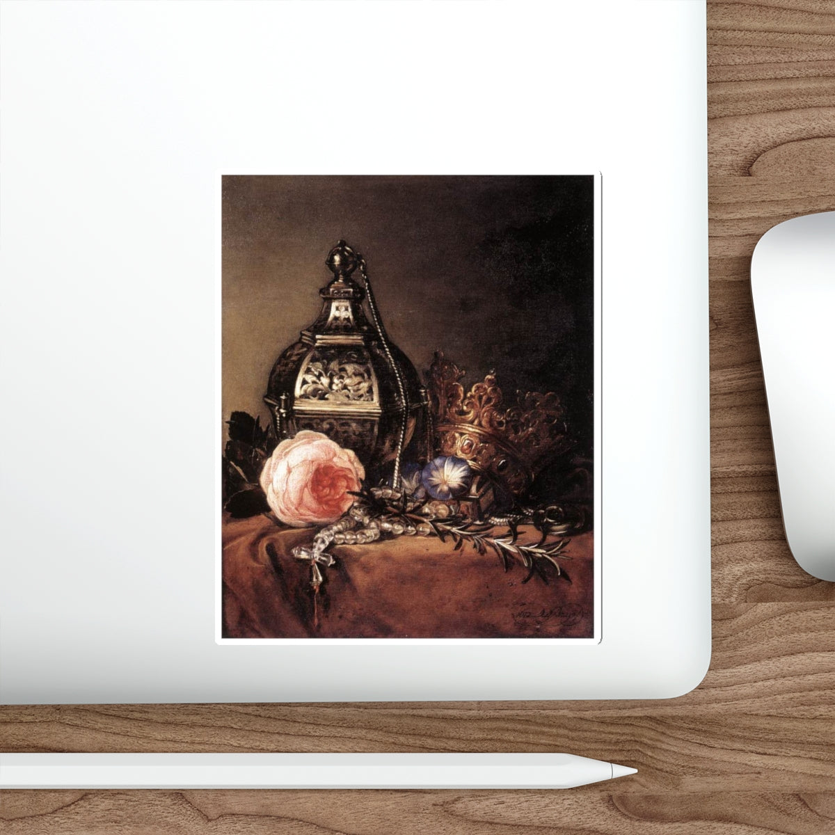 BRAY, Dirck de - Still-Life with Symbols of the Virgin Mary (Artwork) STICKER Vinyl Die-Cut Decal-The Sticker Space