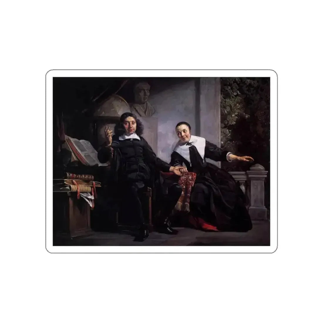 BRAY, Jan de - Haarlem Printer Abraham Casteleyn and His Wife Margarieta van Bancken (Artwork) STICKER Vinyl Die-Cut Decal - The Sticker Space