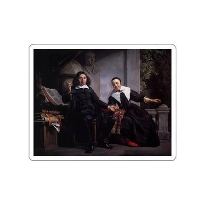 BRAY, Jan de - Haarlem Printer Abraham Casteleyn and His Wife Margarieta van Bancken (Artwork) STICKER Vinyl Die-Cut Decal White Die-Cut 3 Inch - The Sticker Space