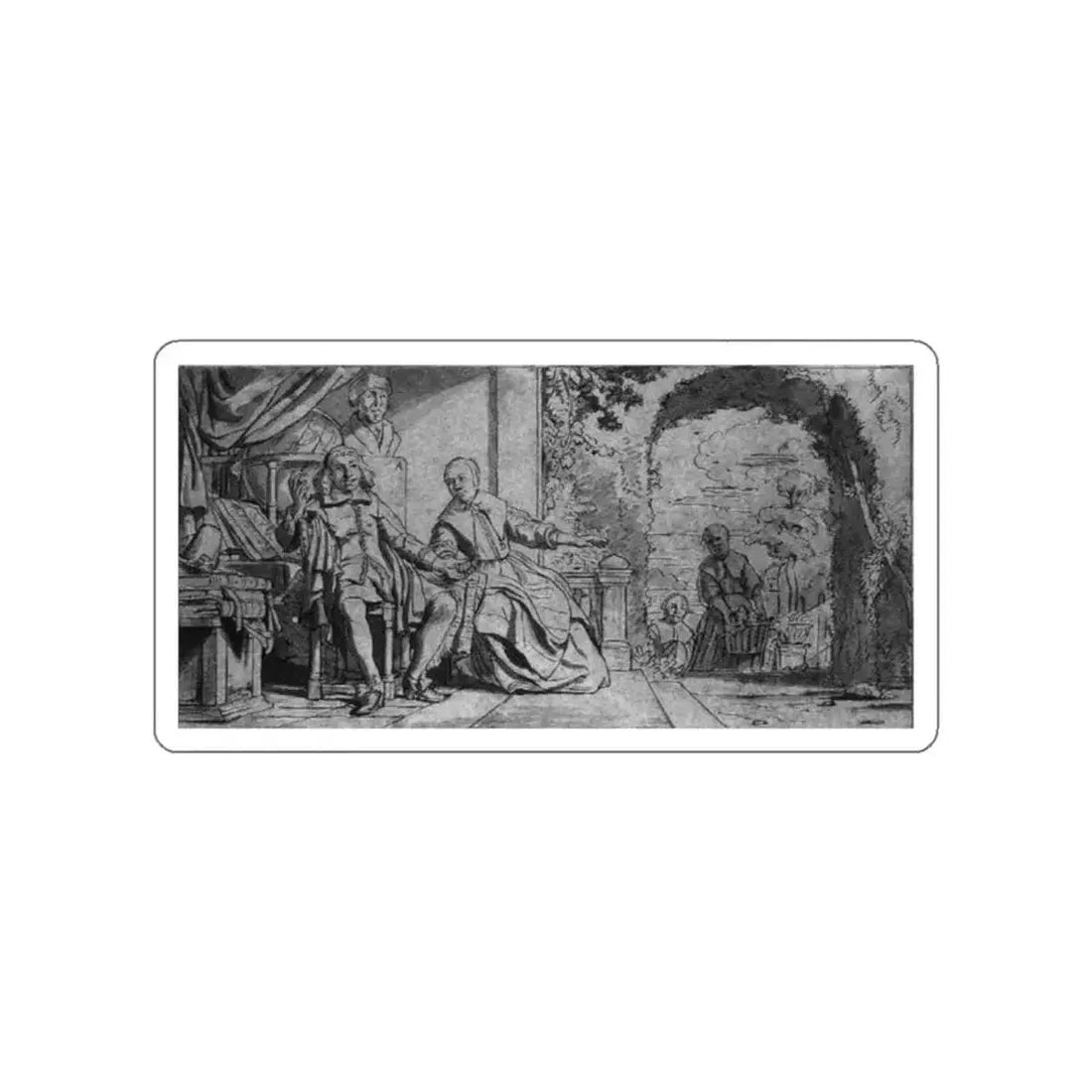 BRAY, Jan de - Haarlem Printer Abraham Casteleyn and His Wife Margarieta van Bancken2 (Artwork) STICKER Vinyl Die-Cut Decal - The Sticker Space