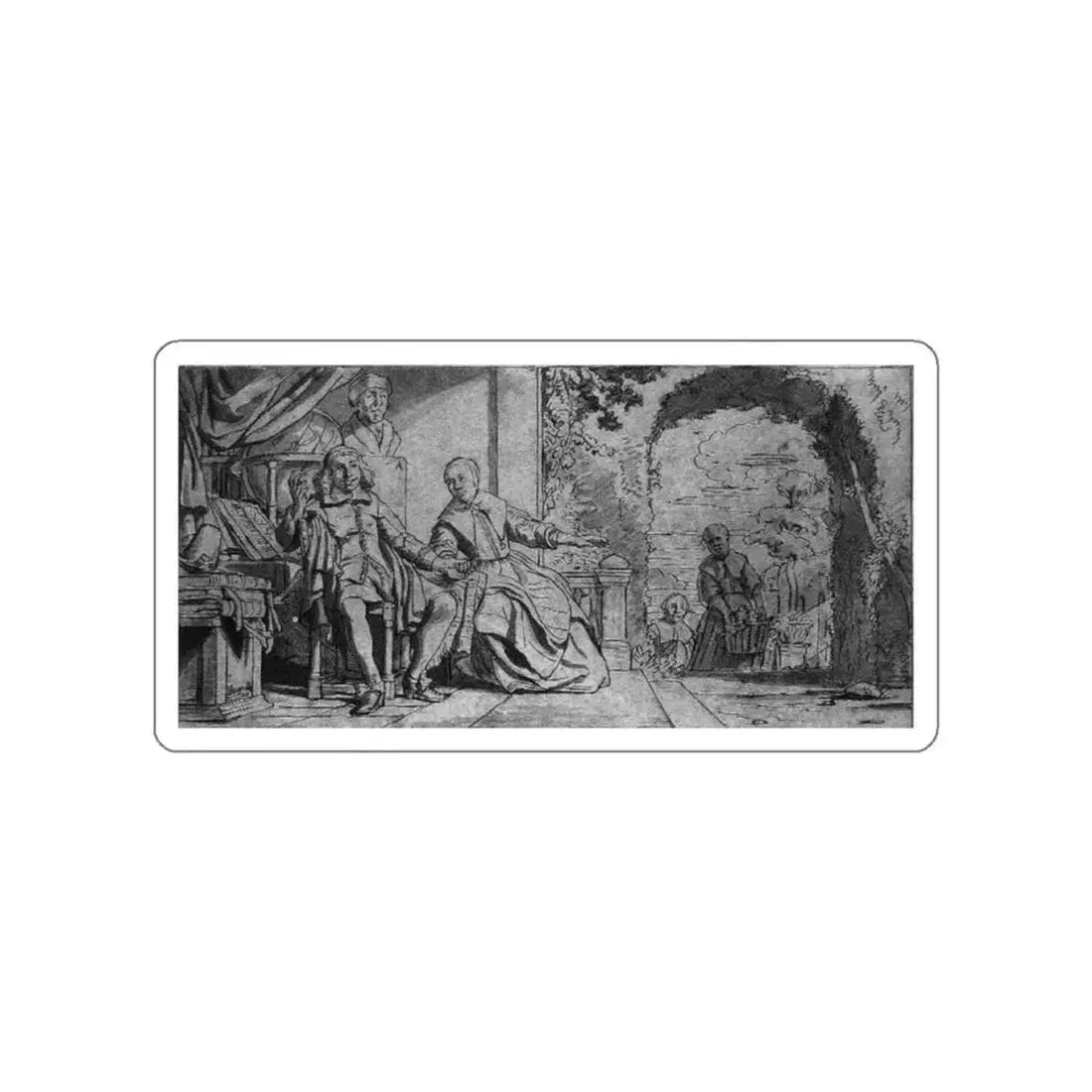 BRAY, Jan de - Haarlem Printer Abraham Casteleyn and His Wife Margarieta van Bancken2 (Artwork) STICKER Vinyl Die-Cut Decal - The Sticker Space