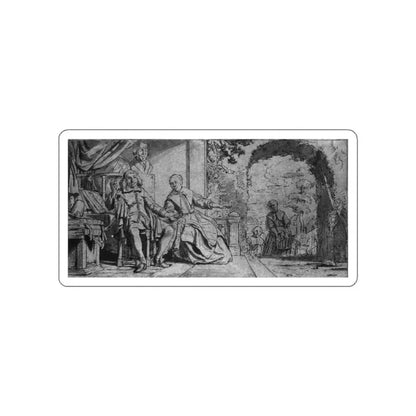 BRAY, Jan de - Haarlem Printer Abraham Casteleyn and His Wife Margarieta van Bancken2 (Artwork) STICKER Vinyl Die-Cut Decal White Die-Cut 2 Inch - The Sticker Space