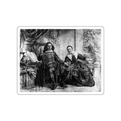 BRAY, Jan de - Haarlem Printer Abraham Casteleyn and His Wife Margarieta van Bancken3 (Artwork) STICKER Vinyl Die-Cut Decal - The Sticker Space