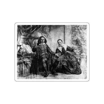 BRAY, Jan de - Haarlem Printer Abraham Casteleyn and His Wife Margarieta van Bancken3 (Artwork) STICKER Vinyl Die-Cut Decal - The Sticker Space