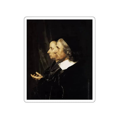 BRAY, Jan de - Portrait of the Artist's Parents (Artwork) STICKER Vinyl Die-Cut Decal White Die-Cut 2 Inch - The Sticker Space