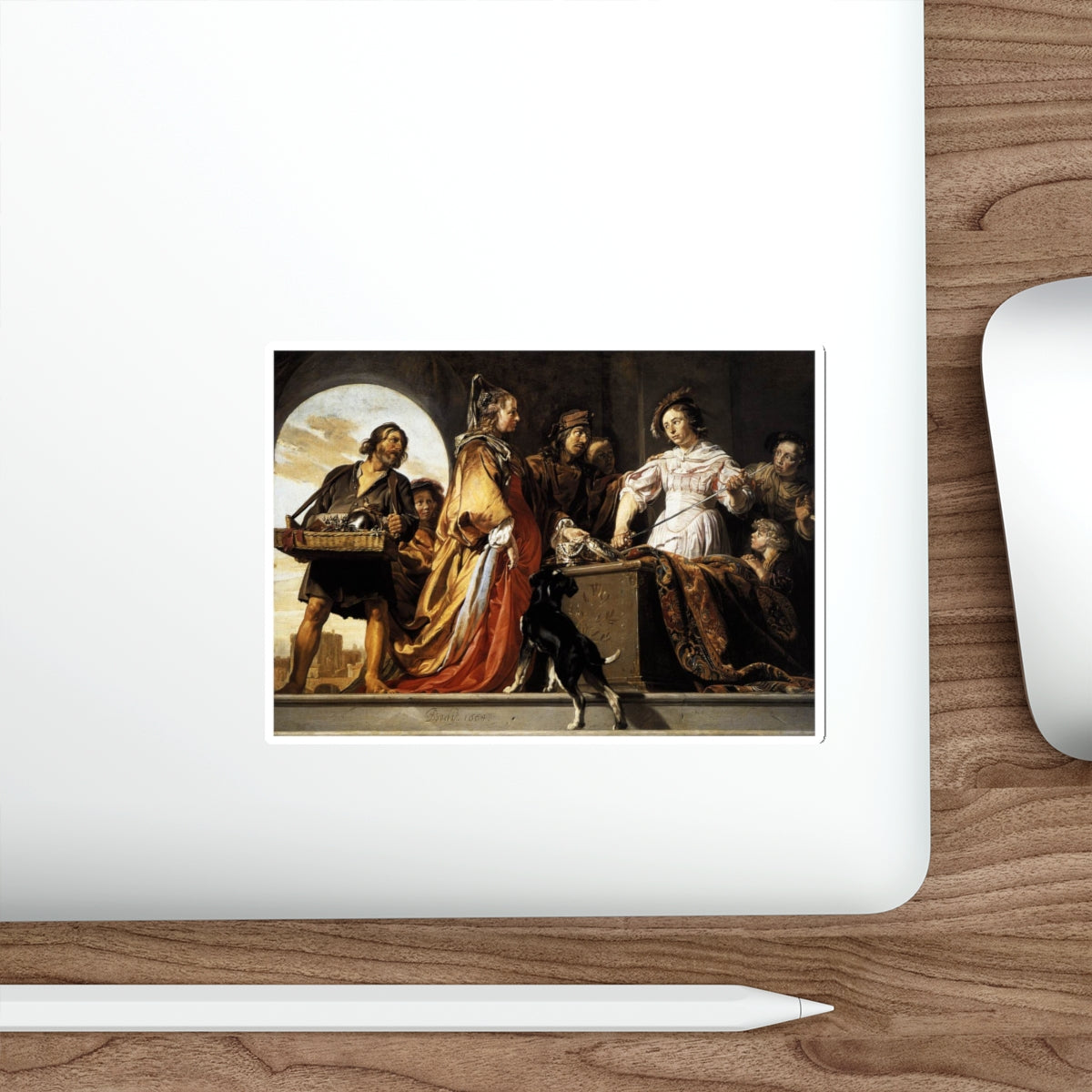 BRAY, Jan de - The Discovery of Achilles among the Daughters of Lycomedes (Artwork) STICKER Vinyl Die-Cut Decal-The Sticker Space