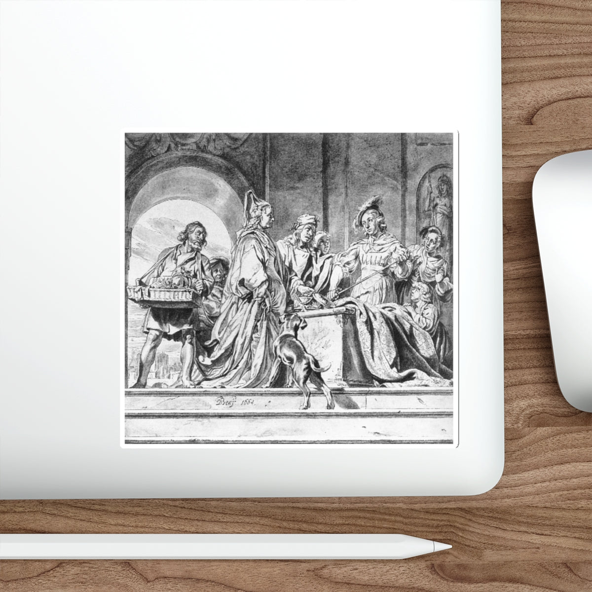 BRAY, Jan de - The Discovery of Achilles (Artwork) STICKER Vinyl Die-Cut Decal-The Sticker Space