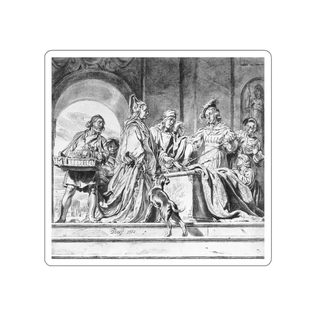 BRAY, Jan de - The Discovery of Achilles (Artwork) STICKER Vinyl Die-Cut Decal - The Sticker Space