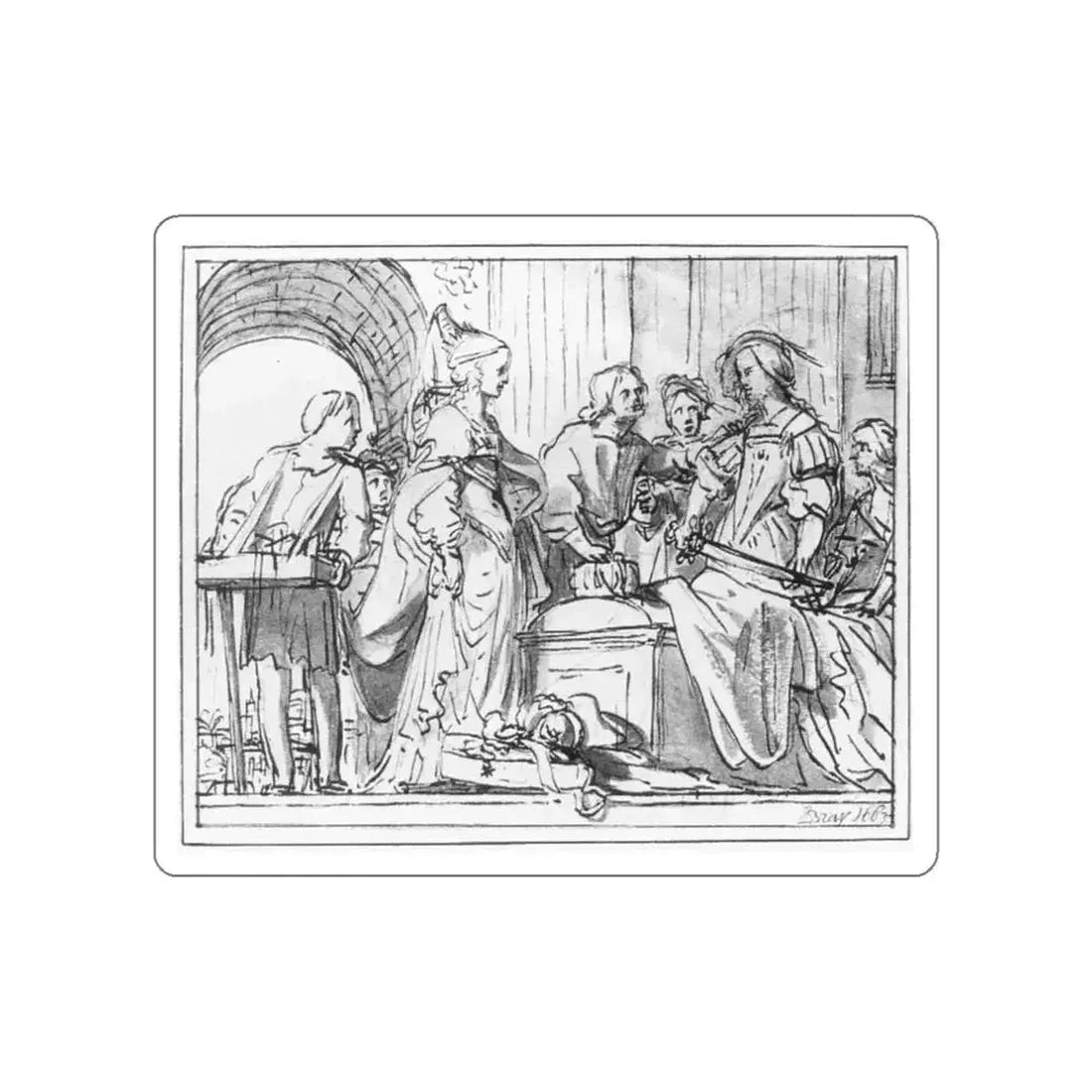 BRAY, Jan de - The Discovery of Achilles2 (Artwork) STICKER Vinyl Die-Cut Decal - The Sticker Space