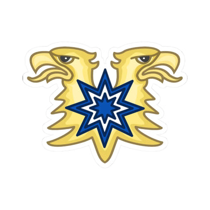 Brazeau Heraldic Badge Canada (Canada) (Coat of Arms) STICKER Vinyl Kiss-Cut Decal 2 Inch White - The Sticker Space