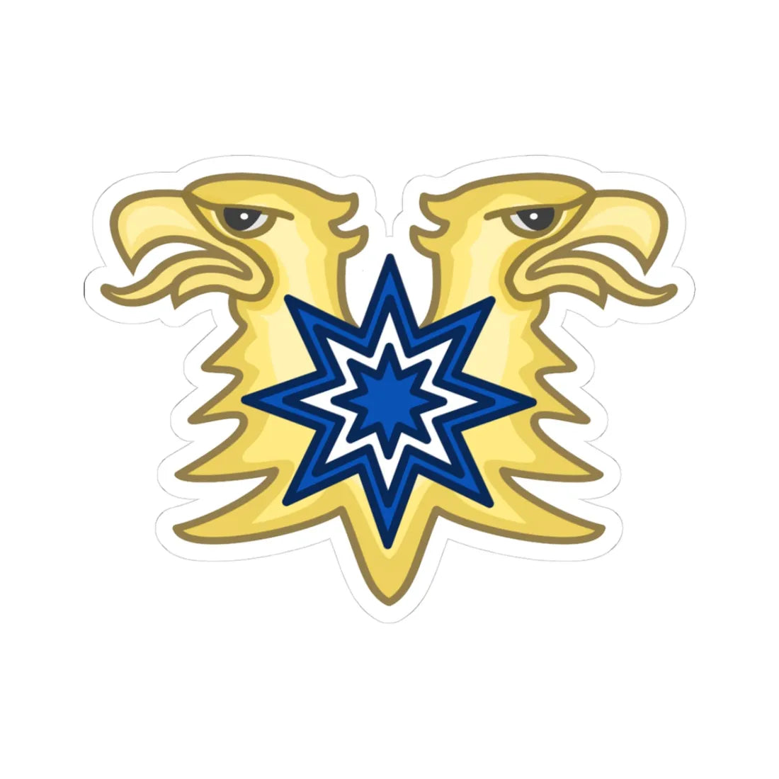 Brazeau Heraldic Badge Canada (Canada) (Coat of Arms) STICKER Vinyl Kiss-Cut Decal 3 Inch White - The Sticker Space