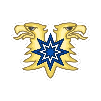 Brazeau Heraldic Badge Canada (Canada) (Coat of Arms) STICKER Vinyl Kiss-Cut Decal 3 Inch White - The Sticker Space