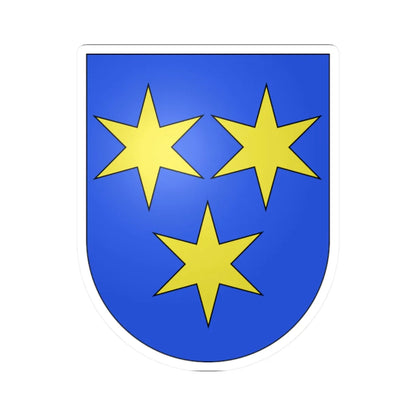 Bürchen-coat of arms (Switzerland) (Coat of Arms) STICKER Vinyl Kiss-Cut Decal 2 Inch White - The Sticker Space