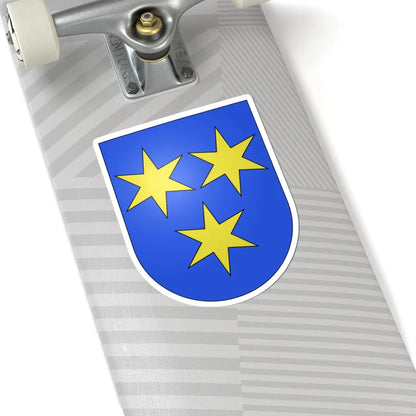 Bürchen-coat of arms (Switzerland) (Coat of Arms) STICKER Vinyl Kiss-Cut Decal - The Sticker Space