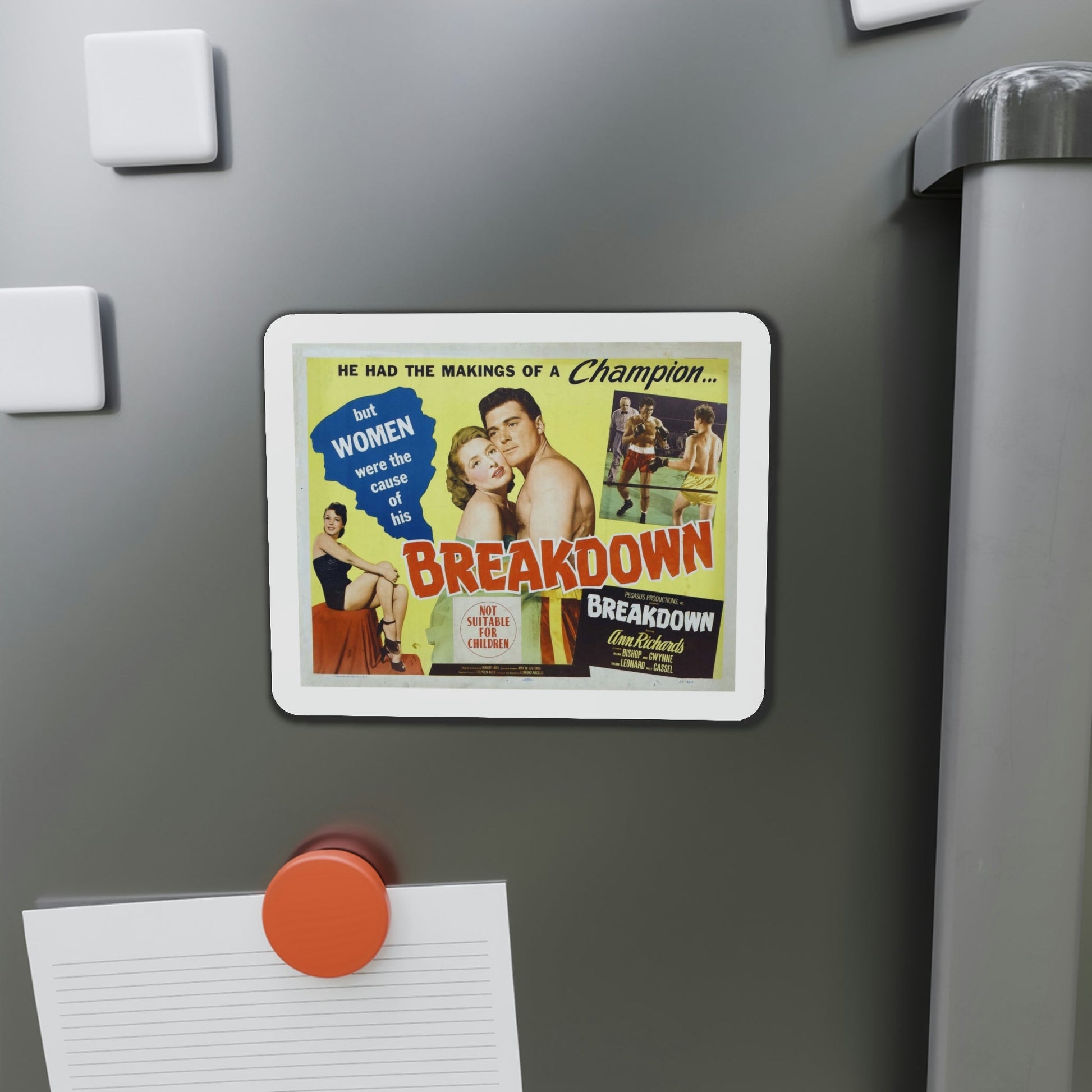 Breakdown 1952 Movie Poster Die-Cut Magnet-The Sticker Space