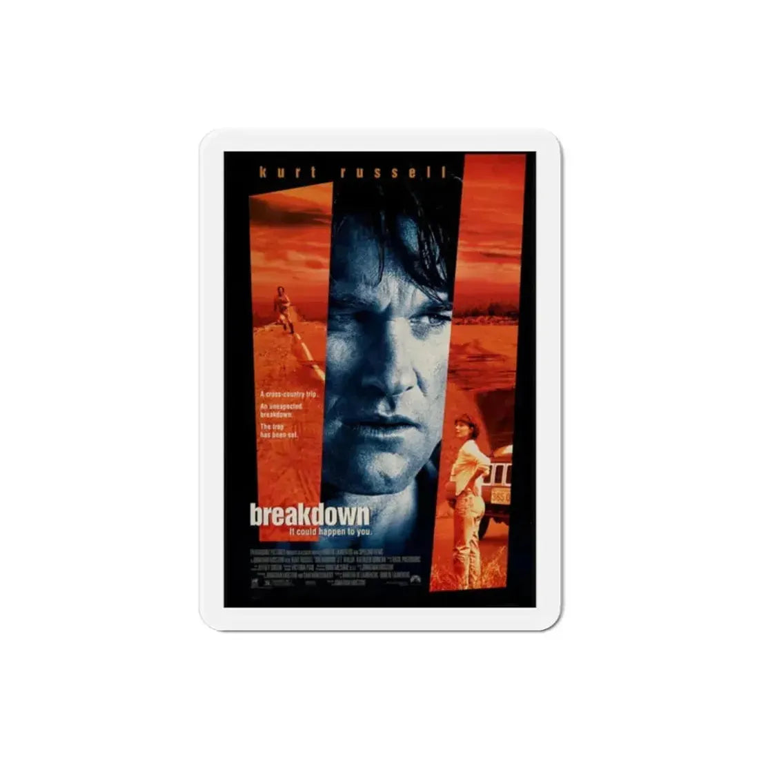 Breakdown 1997 Movie Poster Refrigerator Magnet 2 Inch - The Sticker Space
