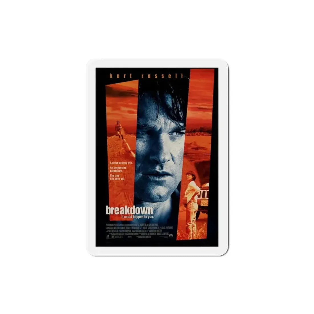 Breakdown 1997 Movie Poster Refrigerator Magnet - The Sticker Space