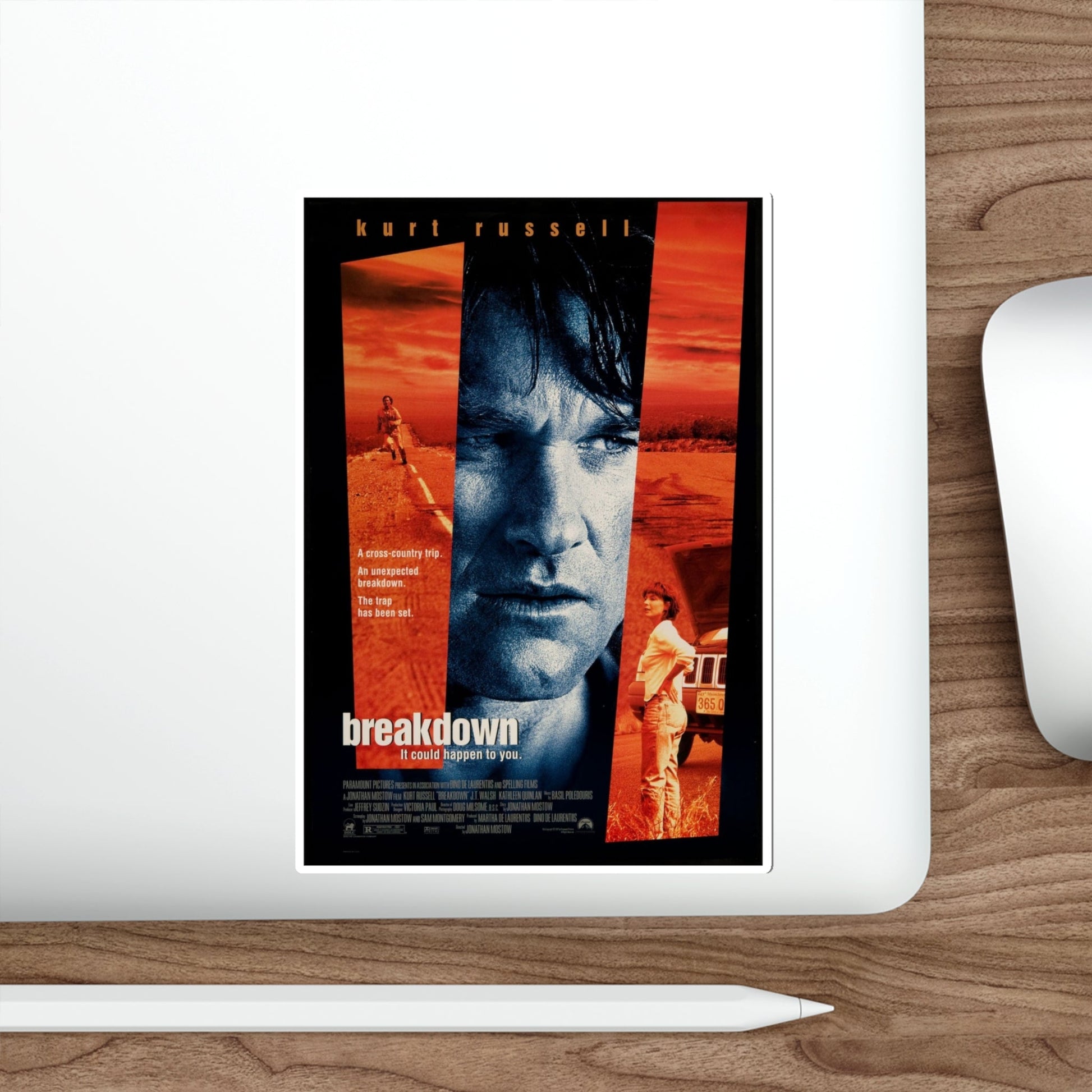 Breakdown 1997 Movie Poster STICKER Vinyl Die-Cut Decal-The Sticker Space