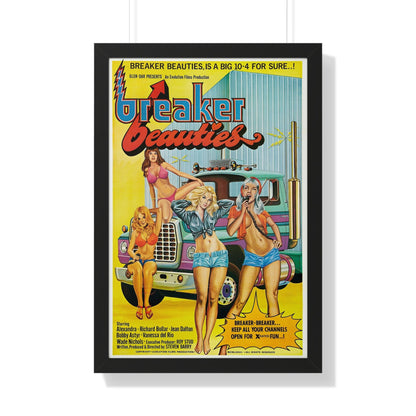 BREAKER BEAUTIES 1977 - Framed Movie Poster-20" x 30"-The Sticker Space