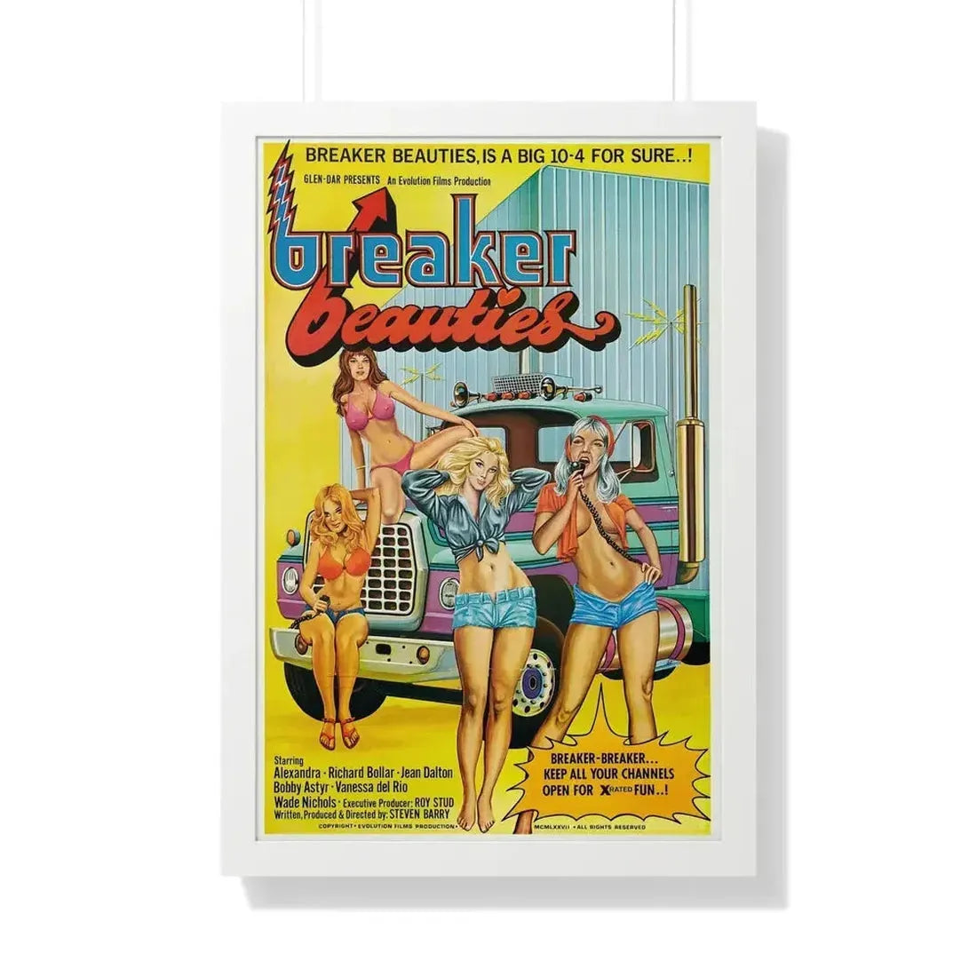 BREAKER BEAUTIES 1977 - Framed Movie Poster - The Sticker Space