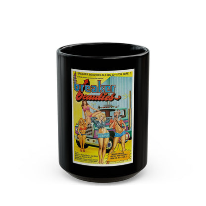 BREAKER BEAUTIES 1977 Movie Poster - Black Coffee Mug-15oz-The Sticker Space