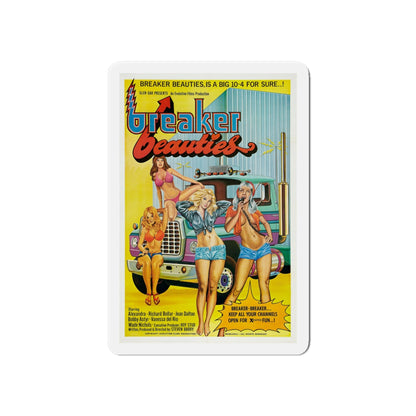 BREAKER BEAUTIES 1977 Movie Poster - Die-Cut Magnet-6 × 6"-The Sticker Space