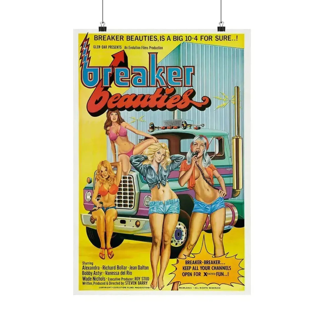 BREAKER BEAUTIES 1977 - Paper Movie Poster 16″ x 24″ Matte - The Sticker Space