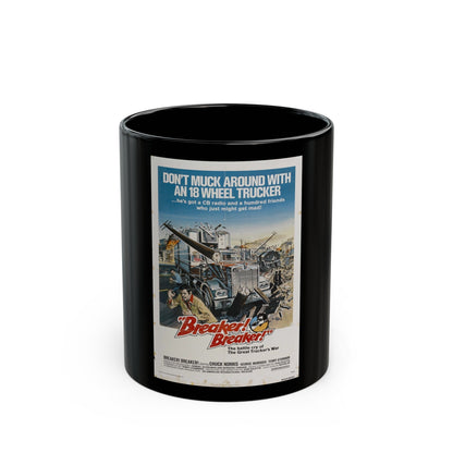 BREAKER BREAKER 1977 Movie Poster - Black Coffee Mug-11oz-The Sticker Space