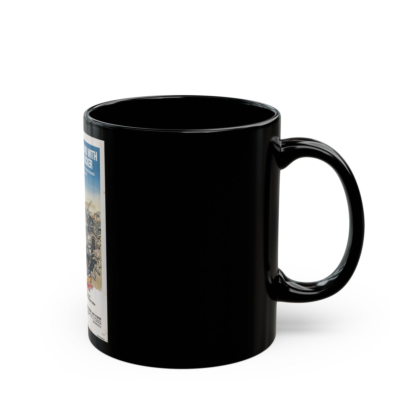 BREAKER BREAKER 1977 Movie Poster - Black Coffee Mug-The Sticker Space