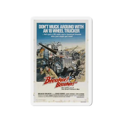 BREAKER BREAKER 1977 Movie Poster - Refrigerator Magnet 3 Inch - The Sticker Space