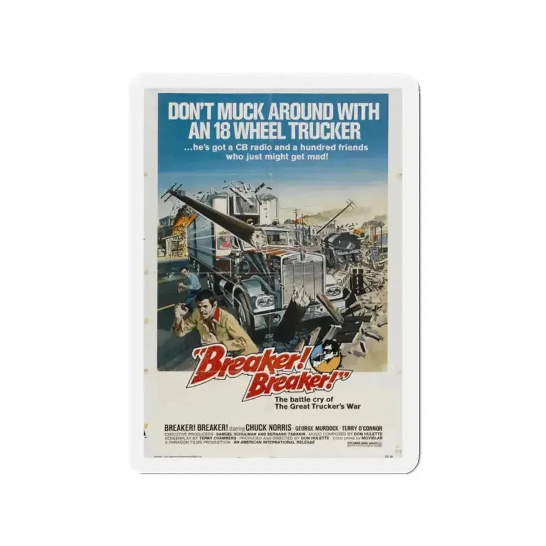 BREAKER BREAKER 1977 Movie Poster - Refrigerator Magnet - The Sticker Space