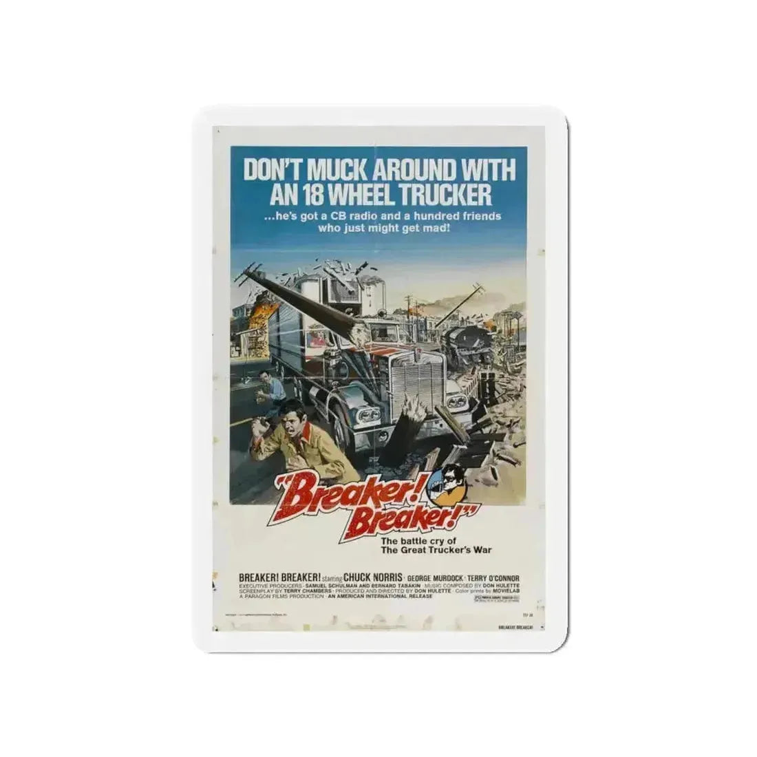 BREAKER BREAKER 1977 Movie Poster - Refrigerator Magnet - The Sticker Space
